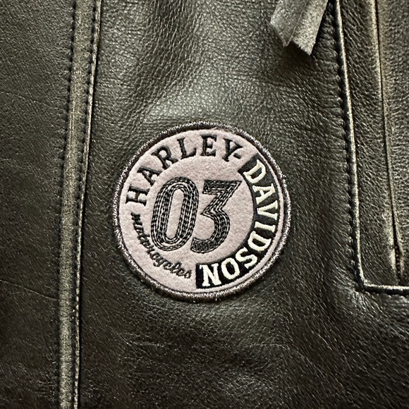 NWOT Harley Davidson woman’s leather motorcycle jacket, rare coat in size 3W - Picture 5 of 13